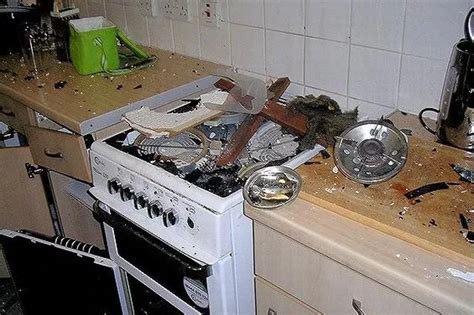 gas stove explosion